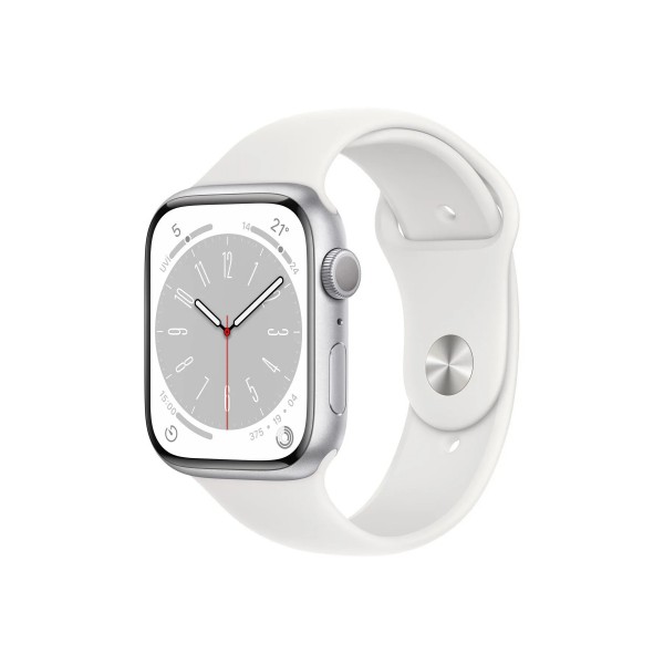 Beyaz Apple Watch Series 8 45mm GPS Gümüş Beyaz Apple Watch Series 8 45mm GPS Gümüş