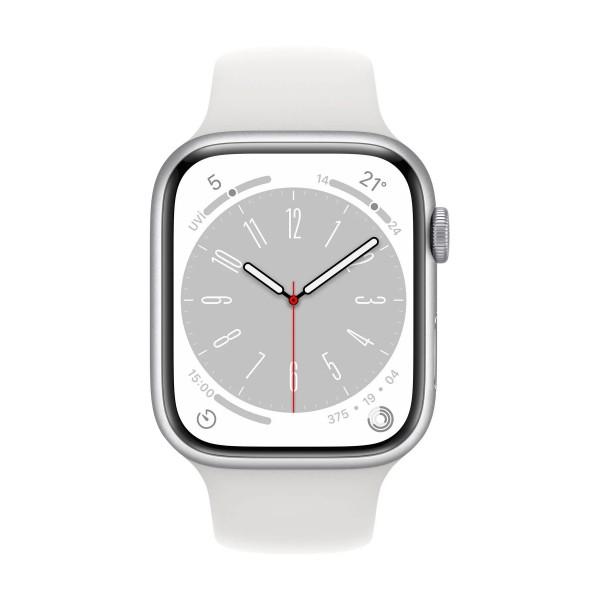 Beyaz Apple Watch Series 8 45mm GPS Gümüş Beyaz Apple Watch Series 8 45mm GPS Gümüş