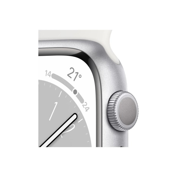 Beyaz Apple Watch Series 8 45mm GPS Gümüş Beyaz Apple Watch Series 8 45mm GPS Gümüş