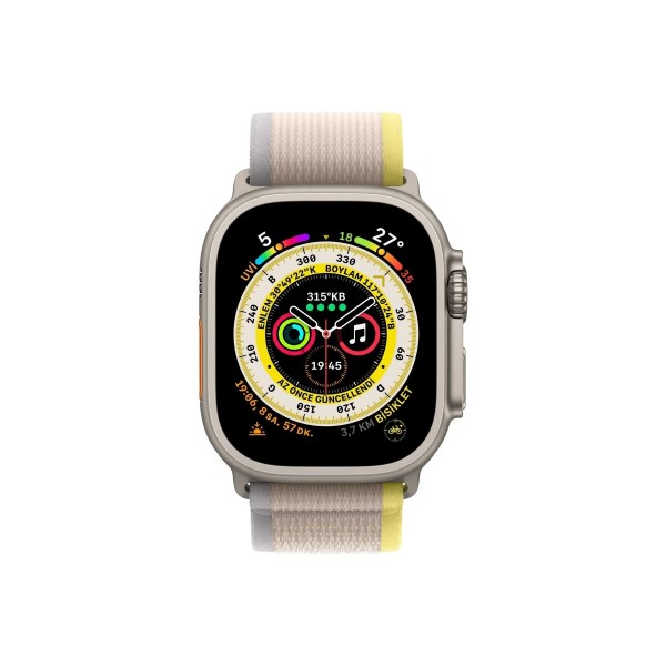 Sarı/Bej Apple Watch Ultra 49mm 